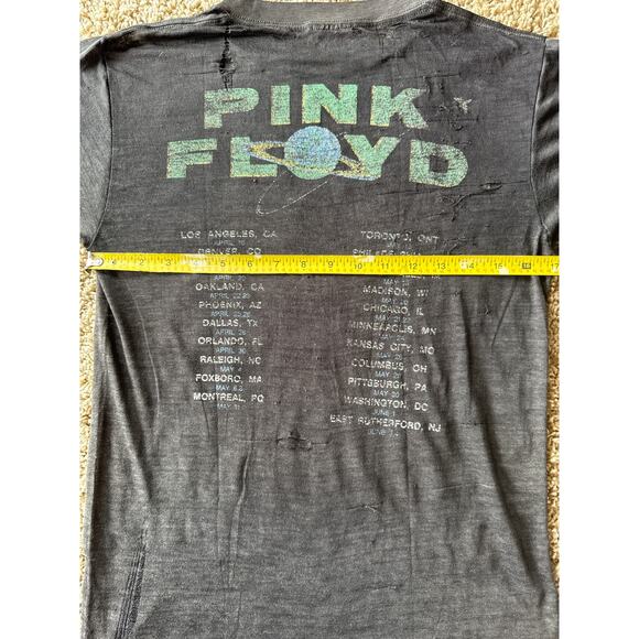 Vintage ‘87 Pink Floyd Tour Paper Thin USA Made Single Stitched Thrashed Band T - Picture 8 of 9